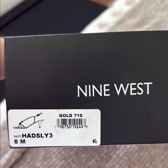 Nine West Gold Heels with Strappy Design - Picture 5 of 5